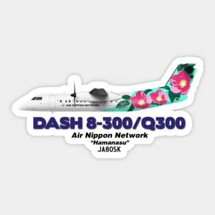 DeHavilland Canada Dash 8-300/Q300 - Air Nippon Network "Hamanasu" Sticker